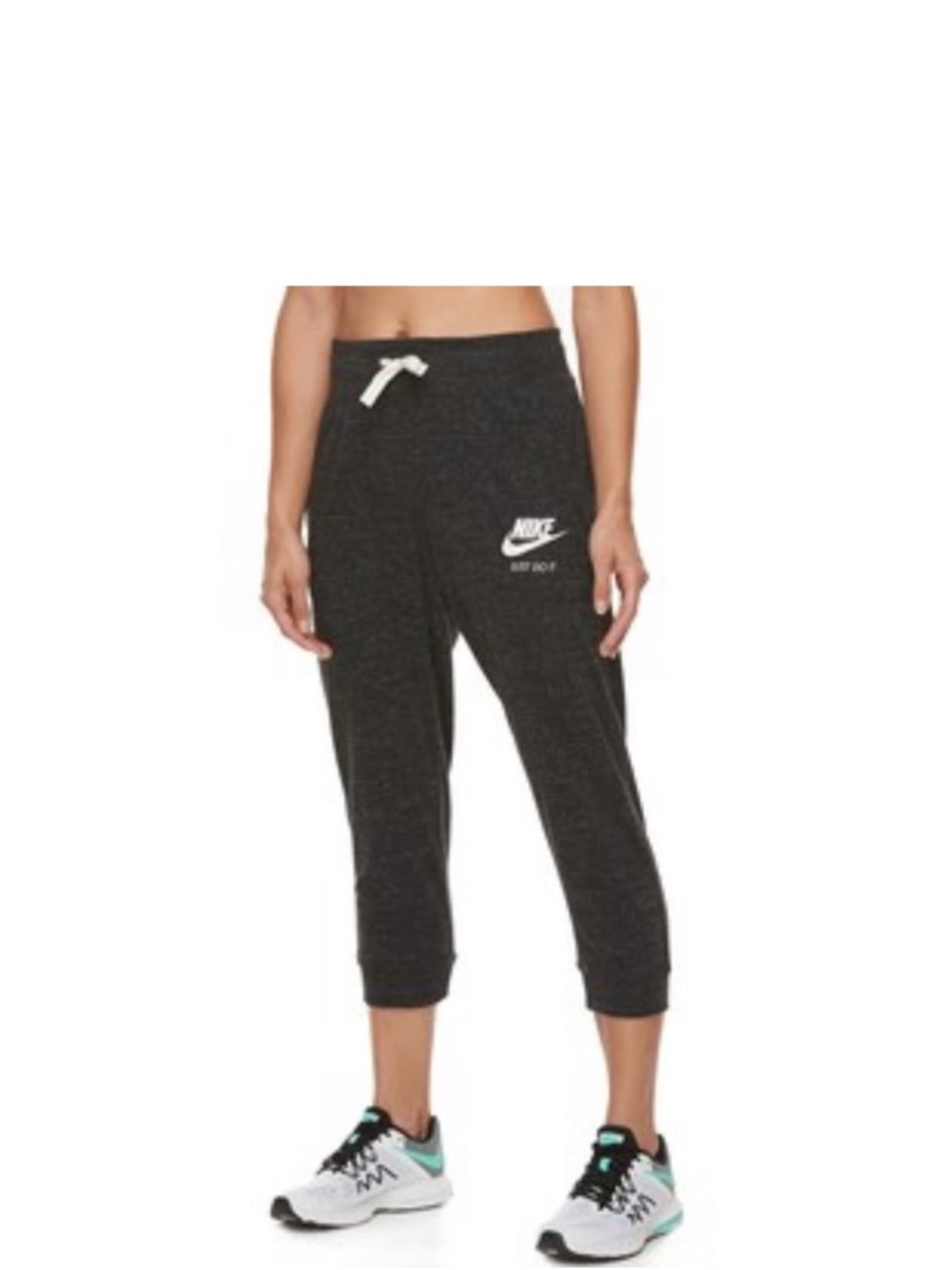 EUC Nike Wmns Cropped jogger Sz XL Lightweight Grey - Picture 2 of 6